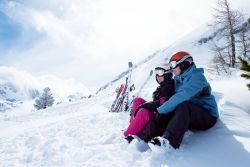 Skifahren in der Winterlandschaft Lungau